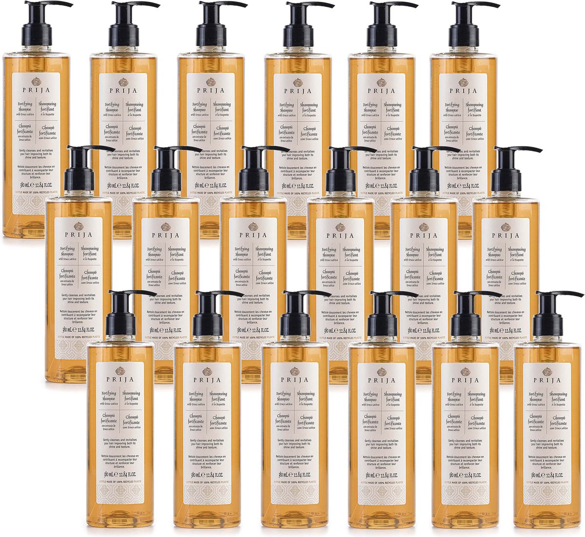 PRIJA - Regenererende haarshampoo met rucola, 18 x 380 ml