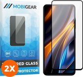 Mobigear Screenprotector geschikt voor POCO X4 GT Glazen | Mobigear Premium Screenprotector - Case Friendly - Zwart (2-Pack)