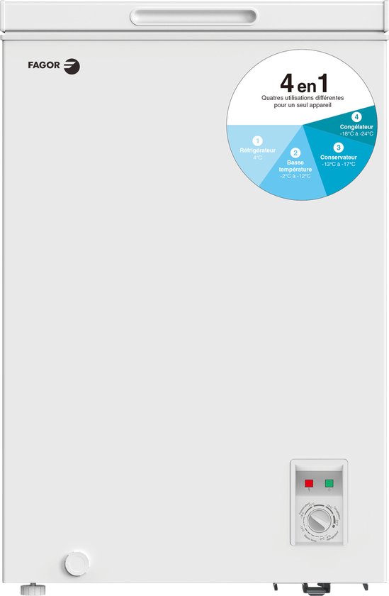 Fagor Hybride Koel/Vrieskist FCC100M - 99 Liter - Koelen of vriezen - 4 in 1 - Fagor