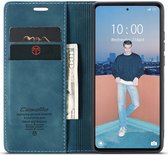 CaseMe Xiaomi Redmi Note 12 Pro Plus Hoesje Book Case Blauw