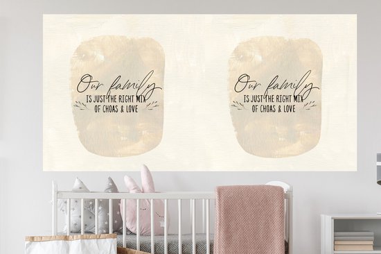 Muurstickers - Sticker Folie - Familie - Ouders - Quotes - 160x80 cm - Plakfolie - Muurstickers Kinderkamer - Zelfklevend Behang - Zelfklevend behangpapier - Stickerfolie