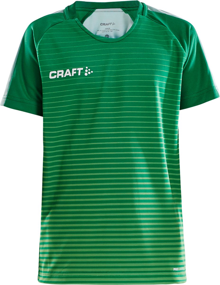 Craft Pro Control Stripe Jersey Jr 1906700 - Team Green/Craft Green - 146/152
