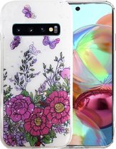 Silicone/TPU back cover Geschikt voor Samsung Galaxy S10 print (4)