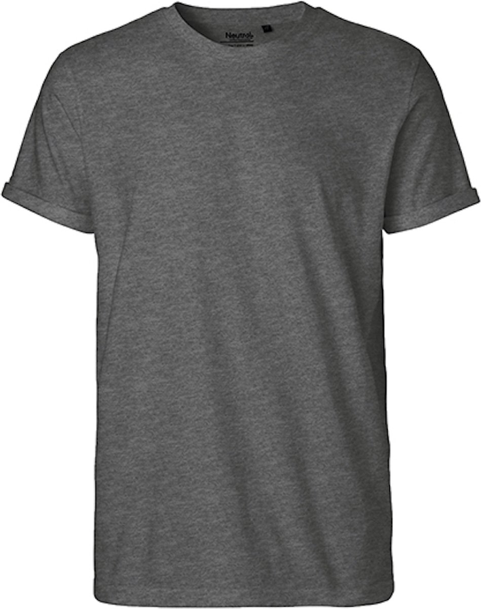 Neutral Men´s Roll Up Sleeve T-Shirt NE60012 - Dark Heather - S