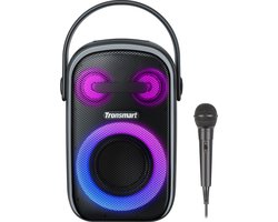 Tronsmart Halo 110 - Draagbare Bluetooth Partyspeaker - 60W Stereo - 18 Uur Batterij - IPX6 Waterbestendig - Karaoke - Met Microfoon - Zwart