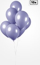 10x Luxe Ballon pastel lavendel 30cm - biologisch afbreekbaar - Festival feest party verjaardag landen helium lucht thema