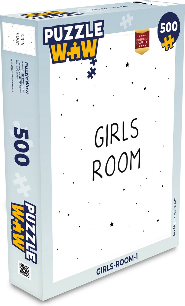 Puzzel Quotes - Girls room - Meisjes - Kind - Spreuken - Legpuzzel - Puzzel 500 stukjes