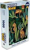 Puzzel Jungle - Panter - Patronen - Jongens - Meiden - Planten - Legpuzzel - Puzzel 1000 stukjes volwassenen