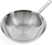 BK Poêle wok Inox brillant - ø 28 cm - Sans revêtement anti-adhésif