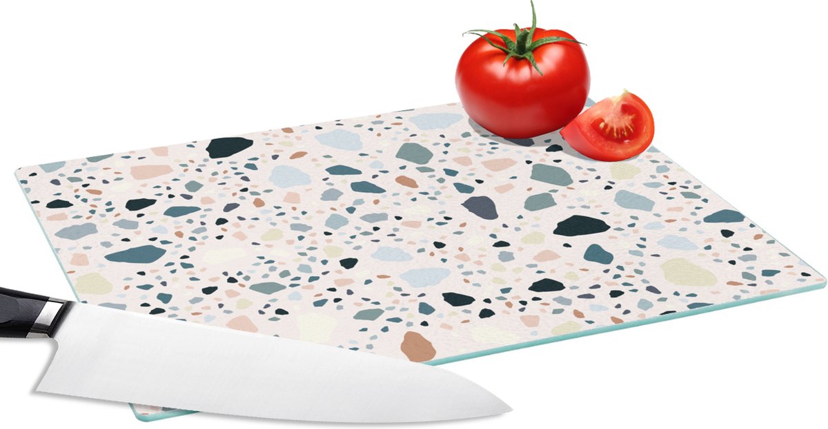 Glazen Snijplank - 28x20 - Marmer - Stenen - Patronen - Snijplanken Glas