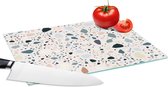 Planche à découper en Verres - 28x20 - Marbre - Pierres - Motifs - Glas à Planches à découper