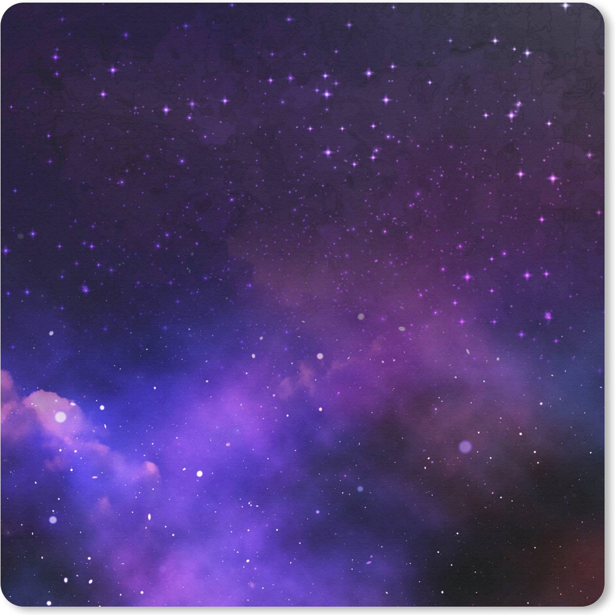 Muismat 20x20 cm - Mousepad Sterrenhemel - Zon - Heelal - Muismatten