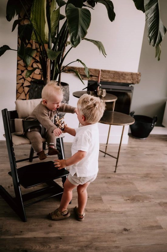 Pure Baby Love - Stokke Tripp Trapp kussen - zitkussen en rugkussen - zand van Merkloos — afbeelding 4