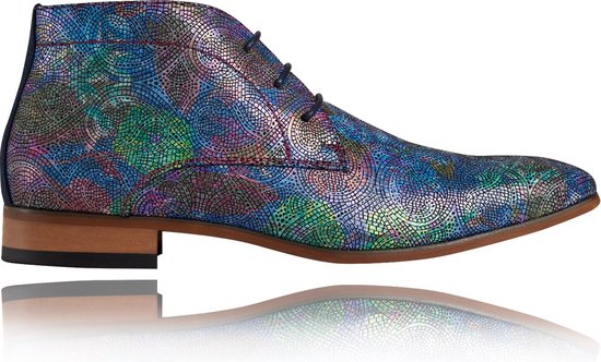 Colorful Wizard - Maat 41 - Lureaux - Kleurrijke Schoenen Voor Heren - Veterschoenen Met Print