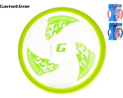 Gametime transparante frisbee - 22 cm - 1 exemplaar - ultimate frisbee - ring - spel - zomer - buiten