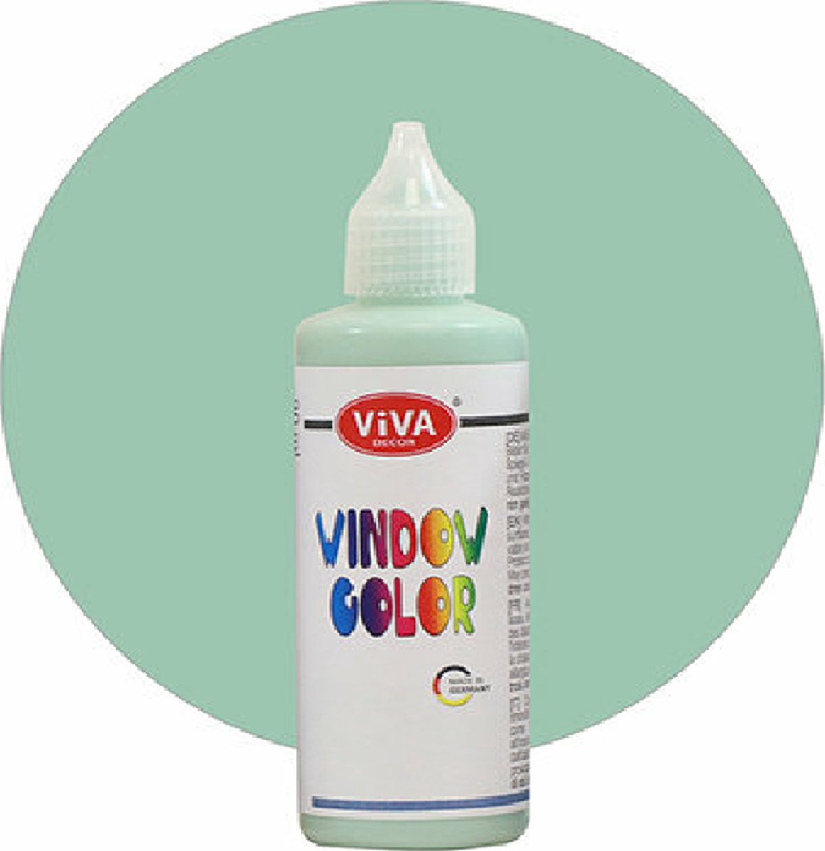 Glasverf - Stickerverf - mintgroen - Viva Kids - Windowcolor - 90ml