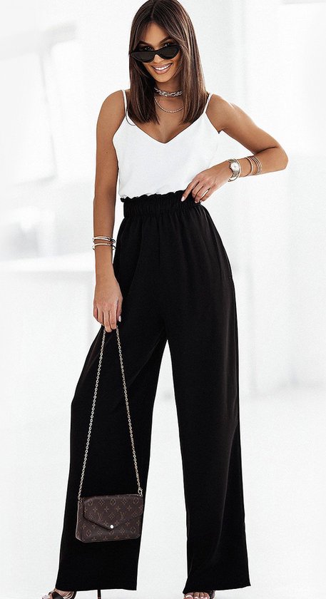 Pantalon large femme | casual | élégant | Noir | taille xs/s | bol.com
