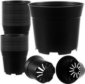 SOROH | Pot de culture noir | Pots de potager | hauteur 13cm, 2 litres (25 pièces)