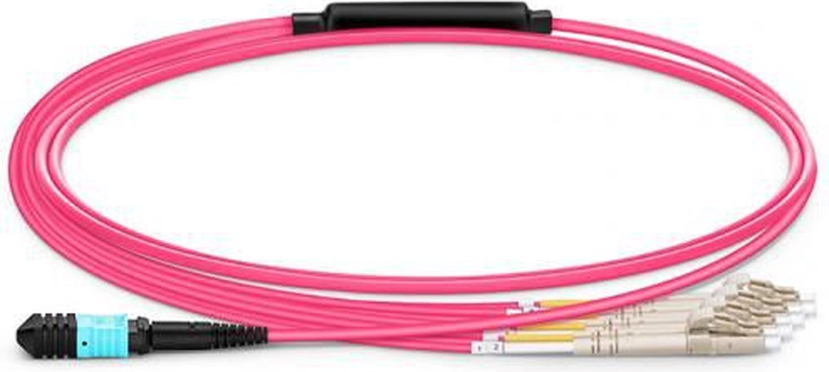 Lanview LVO230502-MTP InfiniBand en Glasvezelkabel 2 m LC Violet
