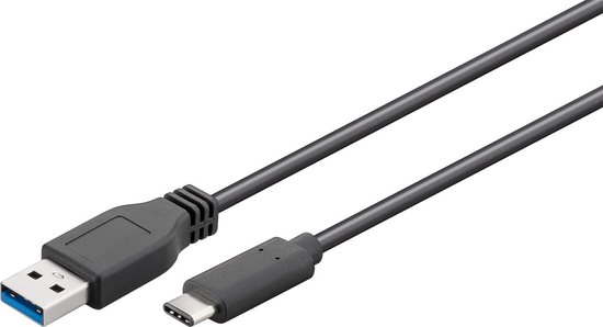 Microconnect USB3.1CA0015 0.15m USB C USB A Mannelijk Mannelijk Zwart USB-kabel