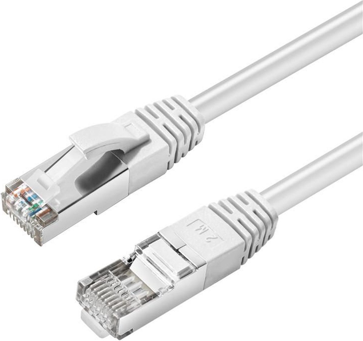 Microconnect MC-SFTP6A02W netwerkkabel Wit 2 m Cat6a S/FTP (S-STP)