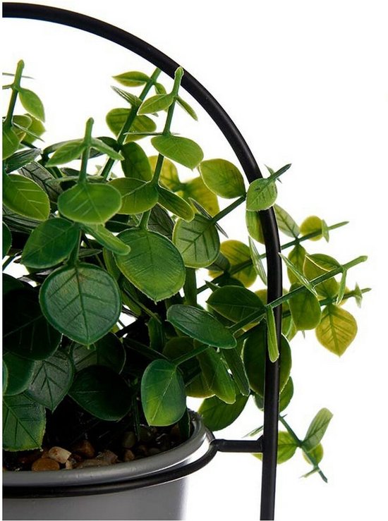 Decoratieve plant Grijs Met steun Metaal Plastic (14 x 30 x 14 cm)