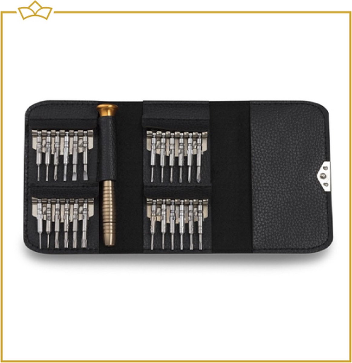 ATTREZZO® Schroevendraaier precisie set - 25 delig - Doe het zelf set inclusief etui