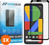 Mobigear Screenprotector geschikt voor Google Pixel 4 Glazen | Mobigear Premium Screenprotector - Case Friendly - Zwart (3-Pack)