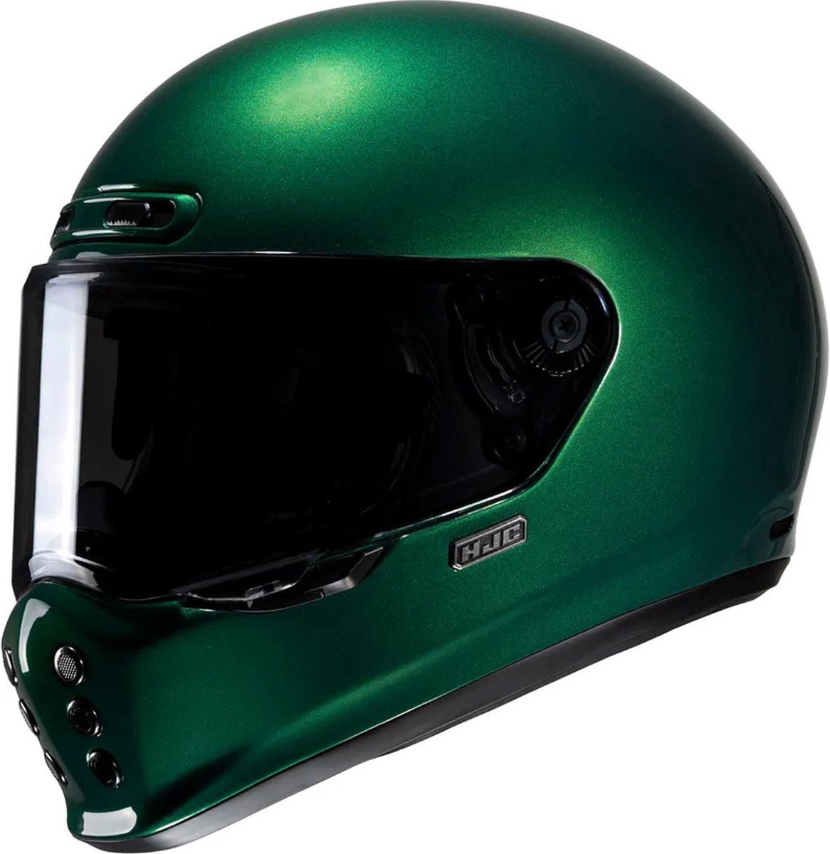 Hjc V10 Green Deep Green Full Face Helmets L - Maat L - Helm