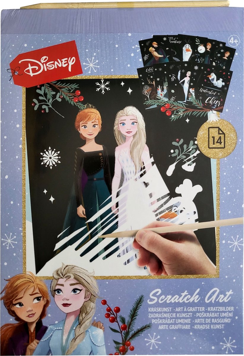 Disney Frozen - Cartes à gratter - Artisanat - Noël - Créatif - Carte de  Noël - art à