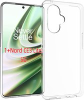 OnePlus Nord CE 3 Lite Hoesje - MobyDefend Transparante TPU Gelcase - Volledig Doorzichtig - GSM Hoesje - Telefoonhoesje Geschikt Voor OnePlus Nord CE 3 Lite