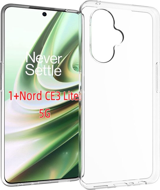 OnePlus Nord CE 3 Lite Hoesje - MobyDefend Transparante TPU Gelcase - Volledig Doorzichtig - GSM Hoesje - Telefoonhoesje Geschikt Voor OnePlus Nord CE 3 Lite