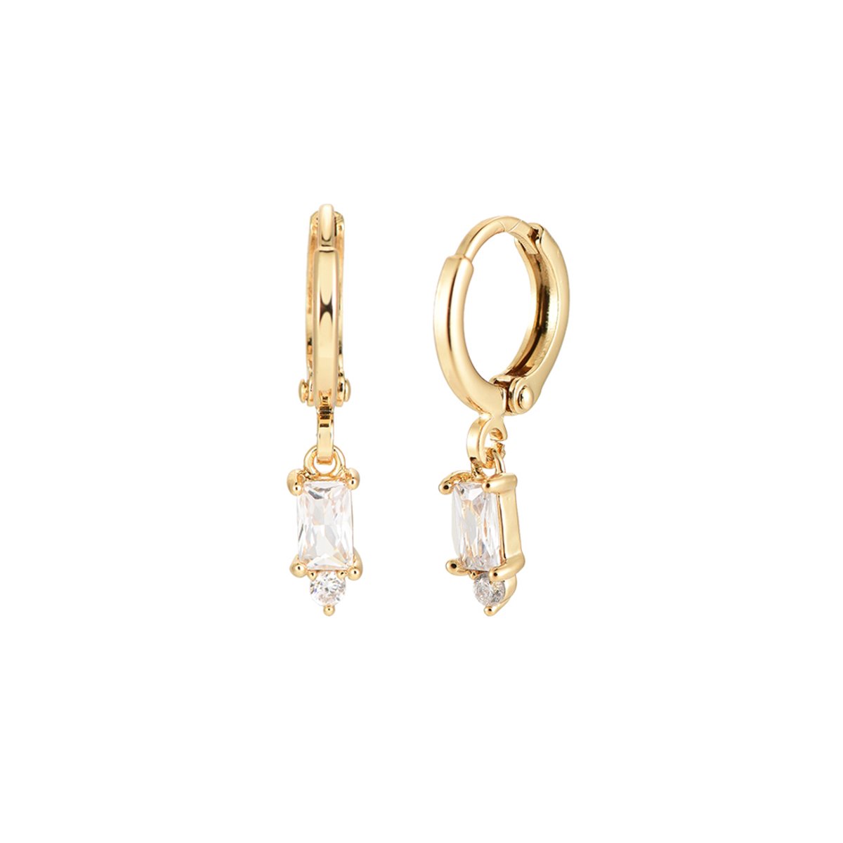 Dottilove- oorbellen- oorbellen dames- oorhangers- 14k gold plated