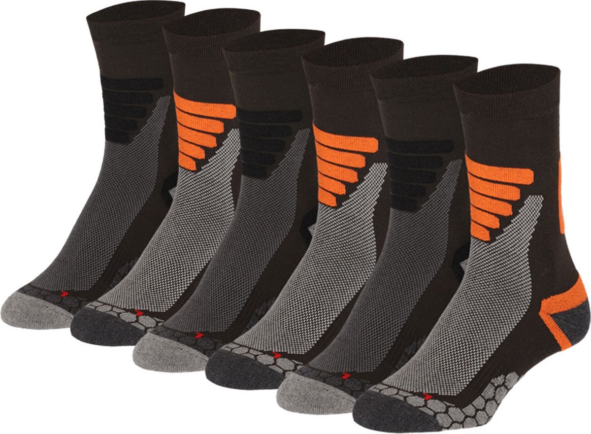 Xtreme Sockswear Wandelsokken 6 paar wandel sokken Multi Groen