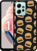 Cazy Hoesje Zwart geschikt voor Xiaomi Redmi Note 12 4G Burgers