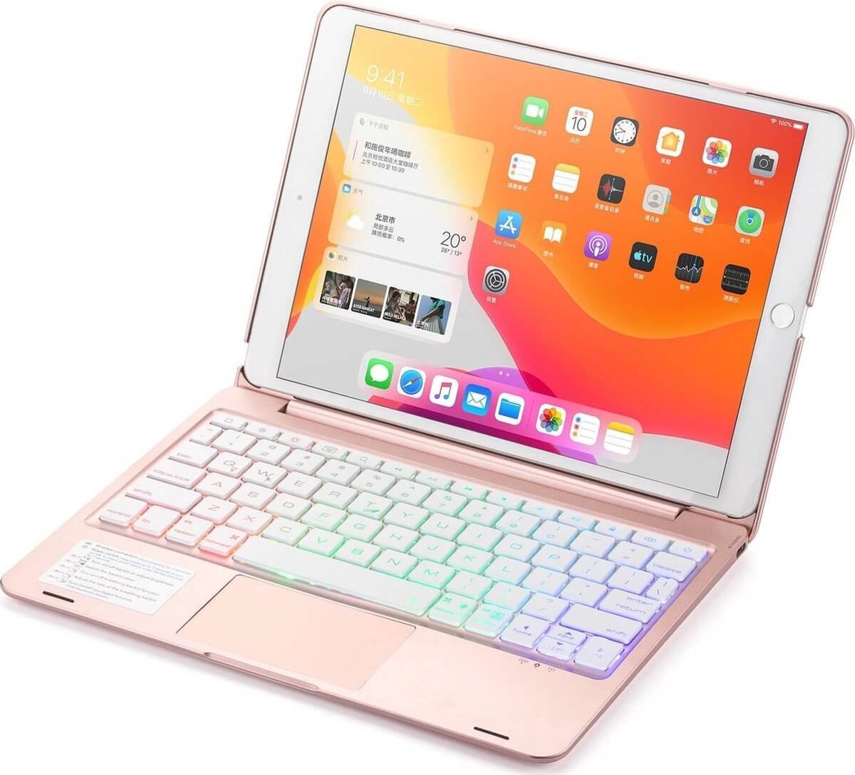 iPadspullekes - Apple iPad Air 2019 Toetsenbord Hoes - 10.5 inch -  Bluetooth Keyboard... | bol.com