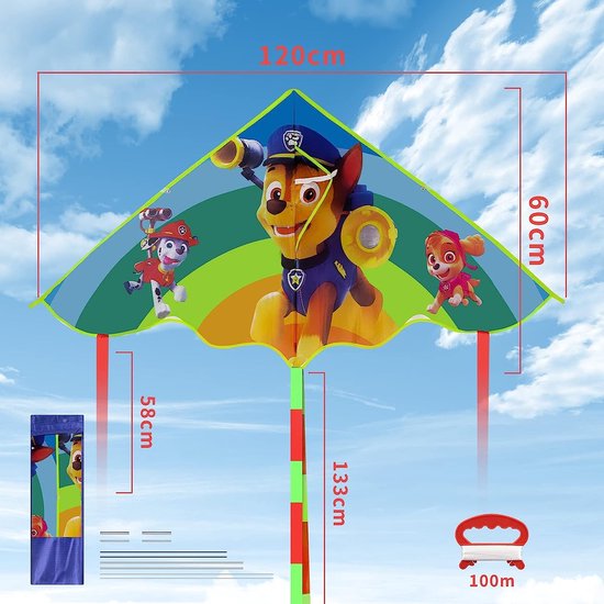 Mint's Colorful Life Rainbow Phoenix Kite for Kids and Adults