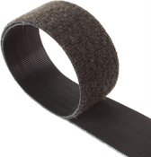 VELCRO® One Wrap® Klittenband - 10 mm breed - 25 meter - vlamvertragend - Zwart