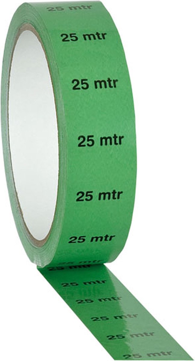 Markeertape Showgear 90629G 25 m indicator 25mmx33 m Groen