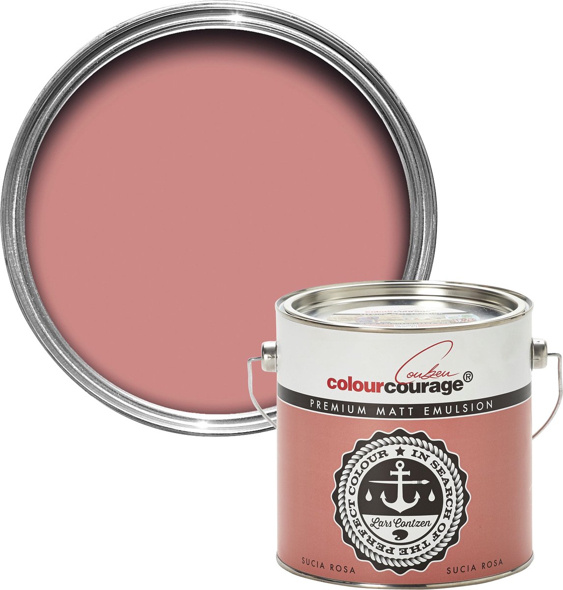 colourcourage Sucia Rosa Matt Emulsion Paint 2.5L