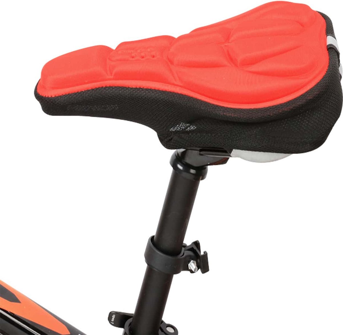 Selle de vélo rouge pour les types de vélos 3D Silicone