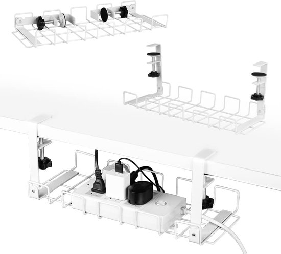2 Stück Kabelkanal Schreibtisch für Ordnung am Arbeitsplatz - Kabelhalter Kabelwanne Tisch 2 Stück Kabelkanal Schreibtisch für Ordnung am Arbeitsplatz - Kabelhalter Kabelwanne Tisch