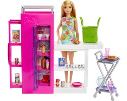 Barbie - Catering speelset - Barbie keukenavonturen - Modepop