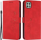 Coque Samsung Galaxy A22 5G - Coverup Smile Book Case - Rouge