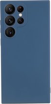 Coverup Colour TPU Back Cover - Geschikt voor Samsung Galaxy S22 Ultra Hoesje - Metallic Blue
