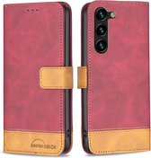 BINFEN Color Book Case - Geschikt voor Samsung Galaxy S23 Plus Hoesje - Rood