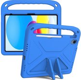 ShockProof Kids Case - Geschikt voor iPad 10.9 (2022) Hoesje - Blauw