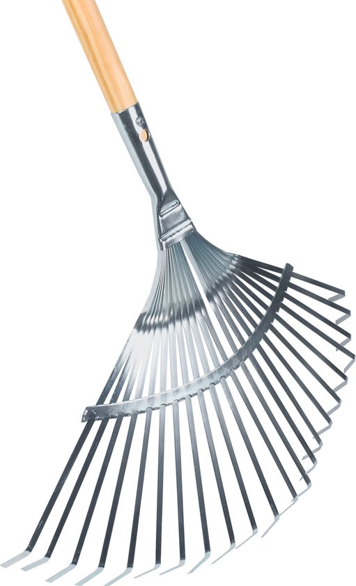 Talen Tools - Gazonhark - 22 tanden - Verzinkt - Plat - 150 cm steel van Talen Tools — afbeelding 4