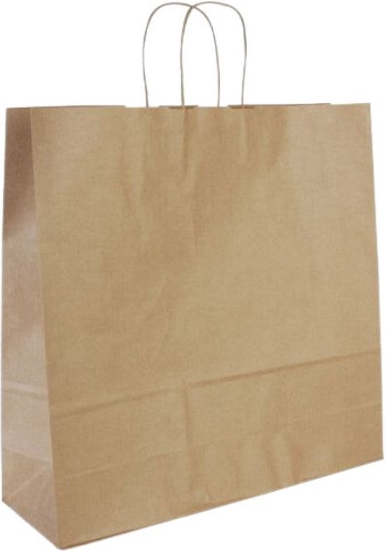 Foto: Papieren tas gedraaid handvat bruin 36x13x40 5cm 200 st ds 