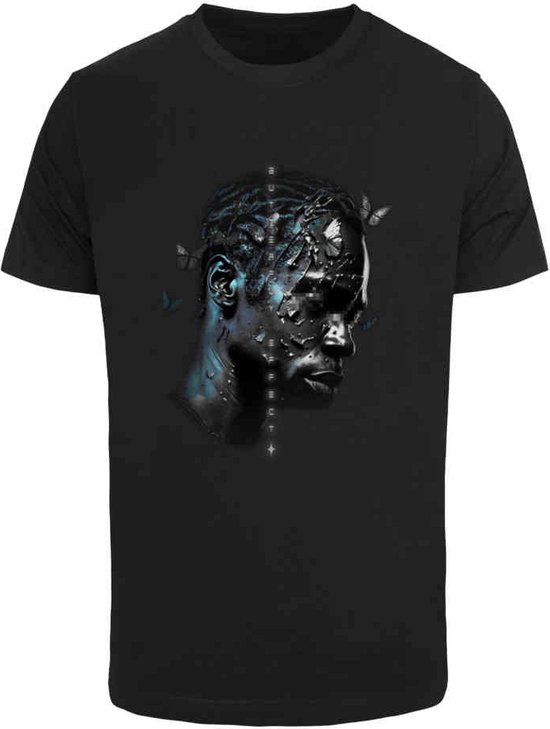 Mister Tee - Butterfly Effect Heren T-shirt - 3XL - Zwart
